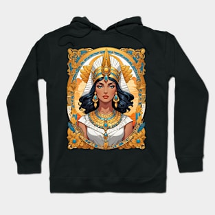 Cleopatra Queen of Egypt retro vintage floral design Hoodie